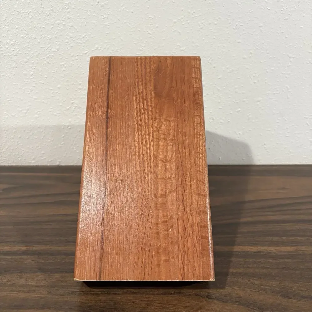 Cutco Homemaker Solid Honey Oak Wood‎ 10-Slot Knife Block Made In USA 8 x 10 x 5